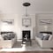 Ekena Millwork Viceroy Ceiling Medallion (Fits Canopies up to 4 7/8"), 35 1/8"OD x 4 7/8"ID x 2 1/2"P, Jet Black CM35VIBLF - alternate 3